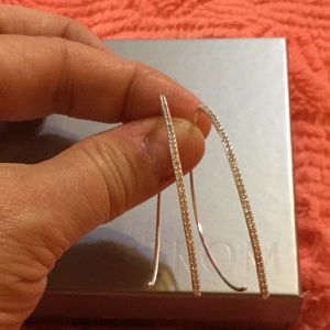 Silver Stella and dot earrings